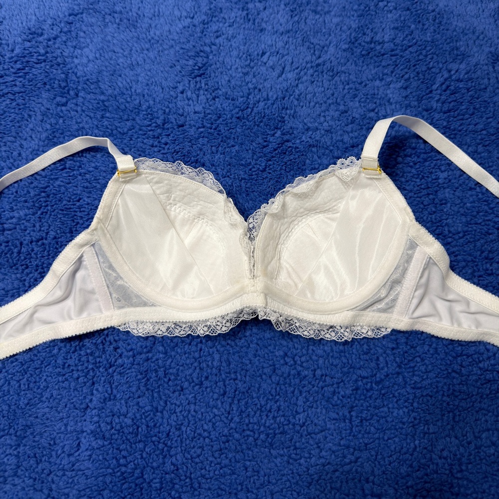 US-34B/JP-D75 Japanese Brand Floral Embroidery Push Up Bra And Panty Bikini Set - Picture 8 of 16